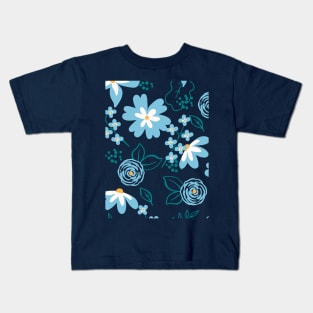 Floral Pattern - Handdrawn flowers Kids T-Shirt